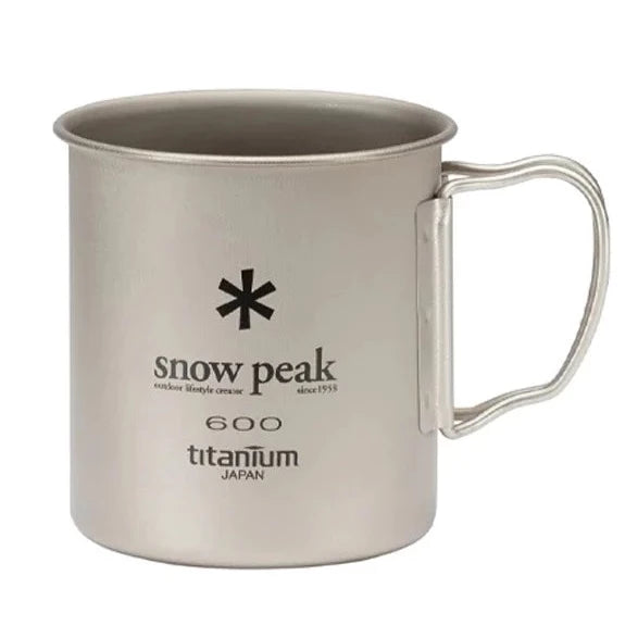 Snow Peak Titanium Single Wall Mug 600