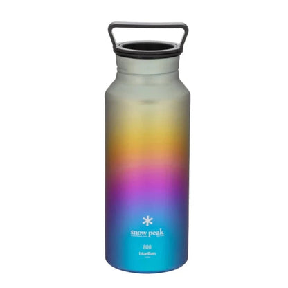Snow Peak Titanium Aurora Bottle - Rainbow